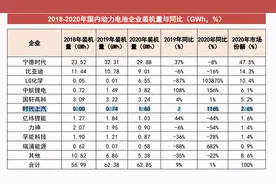 动力电池前十强，上汽系居然有一家图片