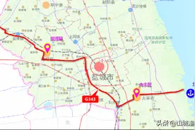 343国道盐城大丰至盐都段，东西向干线公路，预计2023年底建成图片