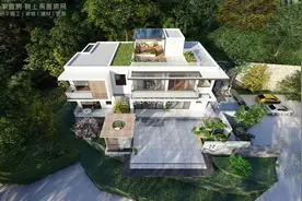 江苏无锡戴家现代别墅,建筑尺寸：26.3m×12m,造价：111.6万元图片