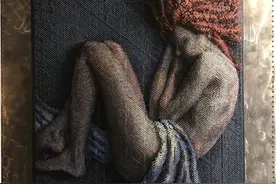 用螺丝钉完成的3D艺术作品图片