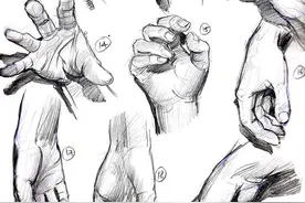 速写训练还不会画手部细节？图片