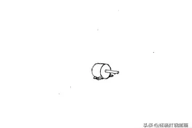 钢笔风景速写步骤图：陕北窑洞图片