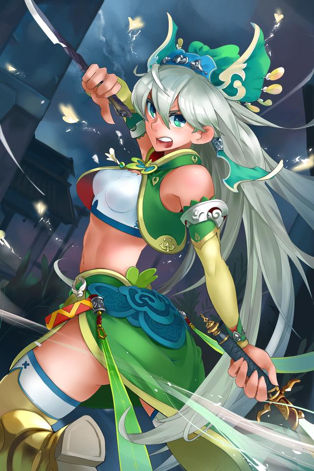 唯美国漫风格《三国罗曼史》游戏卡牌高清原画 女性版三国人物欣赏