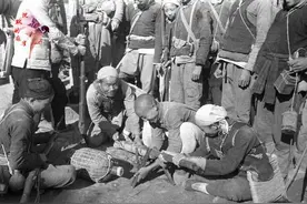 抗战时期的民兵真实影像 人人都是武器发明家图片