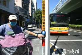 一公里路有7处斑马线！车主：能不堵吗？厦门新增这类过街信号灯图片