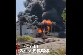 墨西哥一化学工厂发生爆炸：系沥青材料泄漏引起，火焰蘑菇云瞬间腾空而起图片