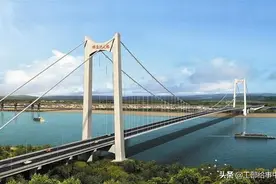 <湖北城建>黄石（黄冈）棋盘洲长江大桥新进展，通车时间已定图片