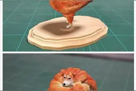 外国小伙将动物搞笑动作制成摆件，简直是神还原图片