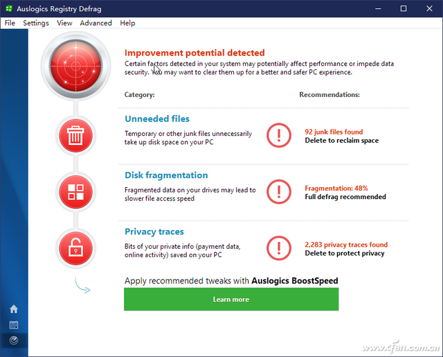 软网推荐：系统反应迟缓？整理优化注册表
