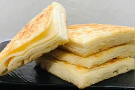 家常千层饼的懒人做法，层层薄如纸，层次清晰，凉了还不会变硬图片