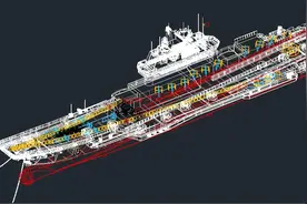 辽宁号航母及舰载机3D图纸 AUTOCAD设计 dwg格式图片