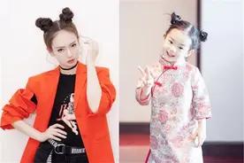 “生了个自己”是啥体验？戚薇不算啥，梅婷和女儿连黑眼圈都一样图片