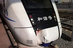 动车撞人了！如果高速行驶的动车撞上人会怎样？图片