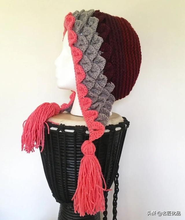 温暖毛线钩鱼鳞的方法