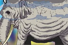海贼王中最高大的10个生物，庞岛的人造龙垫底，象主有几万米高图片