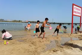 |河南汝州：图说汝河沙滩公园图片