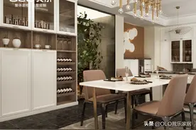 纯靠柜子没软装，这家的轻奢风把美观+实用做到了极致图片