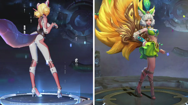 王者荣耀 妲己限定皮肤对比 时之彼端和热情桑巴哪款更值得入手