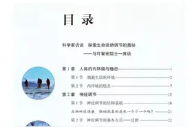 高中生物选择性必修1目录图片