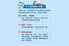 一步扫码 便捷乘车——中国银行“铁路e卡通”助力城际铁路公交化运营图片
