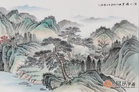 新中式客厅沙发背景墙挂画，这样悬挂，简直就是一种享受图片