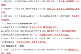 暑假预习！七年级上册语文古诗词默写训练+答案，建议打印练习图片