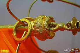 法门寺银金花双轮十二环锡杖，1200多年前打造，世界锡杖之王图片