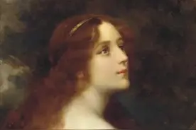 画家以两个女儿为模特，从天真烂漫童年画到芳华妙龄少女图片