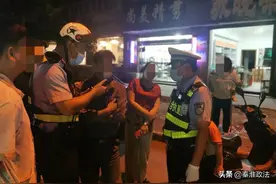 酒驾被查，男子“实力坑哥”图片