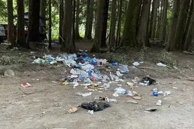 野外露营地满地垃圾 粪便尿液令人恶心 如何露营？无痕山林七大原则图片