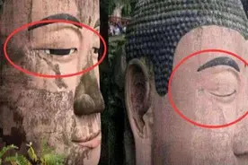 “佛祖显灵，雕塑闭眼”，乐山大佛为何四次闭眼流泪？图片