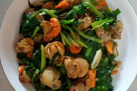 家常海鲜菜谱，小炒扇贝肉，简单美味营养，超级下饭，吃了还想吃图片
