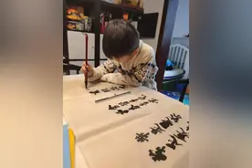 陪着孩子练字的这两年，我练字的坑也这么多图片