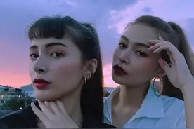 马来西亚 双胞胎姐妹撞脸赫本！混血接地气，你我的逆袭范本图片