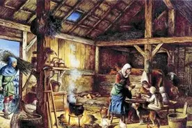 中世纪农民的“白日梦”：天上掉烤肉、河里葡萄酒、美女随便选图片