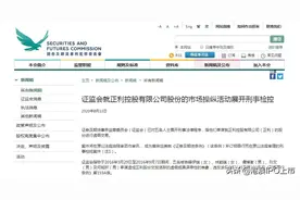 香港证监会：刑事检控5人，最高可囚10年，涉操纵上市公司股价图片