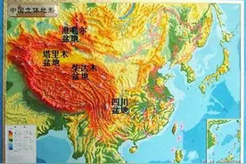 中国四大盆地图片