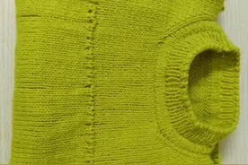 曼秀手工织的儿童韩版圆领毛衣，不仅好看百搭还非常的好织图片