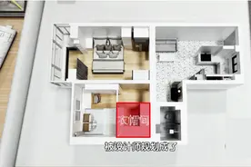 设计师拆墙爆改，38㎡一室户改出两室两厅九大空间图片