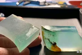 翡翠板料冰种冰玻种小料，品鉴天然翡翠原石原生之美图片