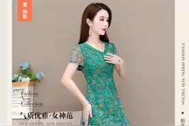 夏季新款小碎花连衣裙图片