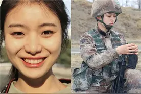 萌妹子入伍变魅力女兵，一组对比照领略不一样的美图片