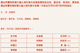 唐山市曹妃甸区第三届人大常委会领导班子名单出炉！侯树军当选区人大常委会主任图片