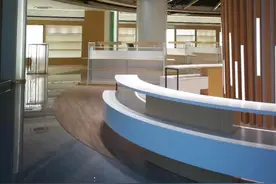 木纹铝方通装饰图片