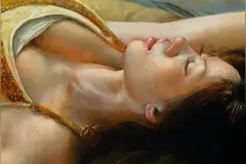 如此唯美的超写实油画，如此迷人的肌理效果图片