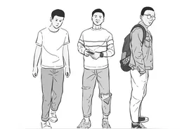 漫画：170cm男生的痛图片