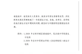 速看！吉林市高中招生计划图片