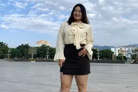 200斤的广西表妹，你们愿意等她瘦下来吗？图片