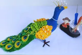 钩织图解：孔雀图片