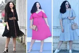 超级大胖子看过来，学她的“显瘦显高穿搭法”，胖姑娘也一样美图片